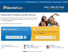 Tablet Screenshot of electricrate.com